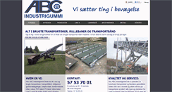 Desktop Screenshot of abc-industrigummi.dk