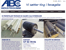 Tablet Screenshot of abc-industrigummi.dk